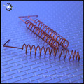 Custom heavy duty copper antenna spring